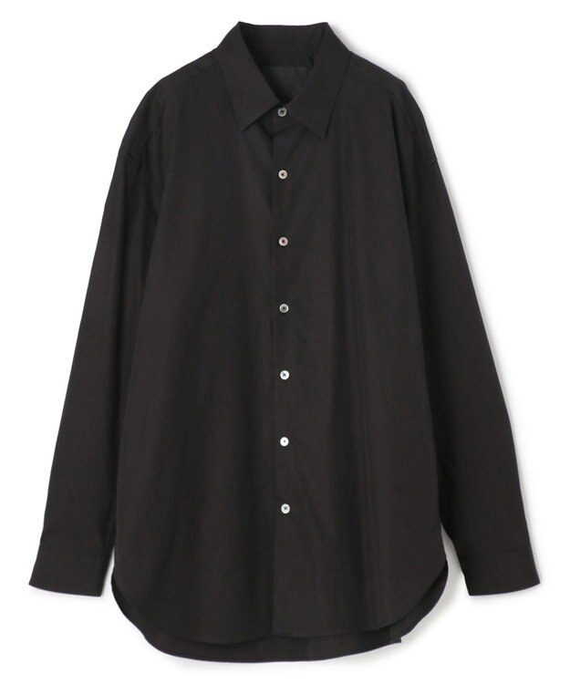 JOSEPH HOMME 【HIGH GRADE LINE】コットンポプリン  レギュラーカラーシャツ ブラック系