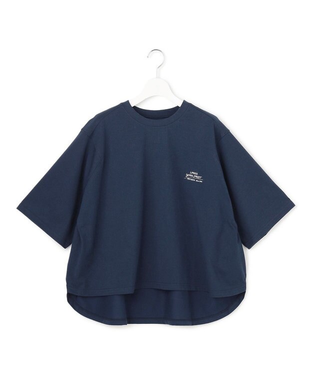 J.PRESS YORK STREET 【WOMEN】ポンチョシルエットTシャツ ネイビー系