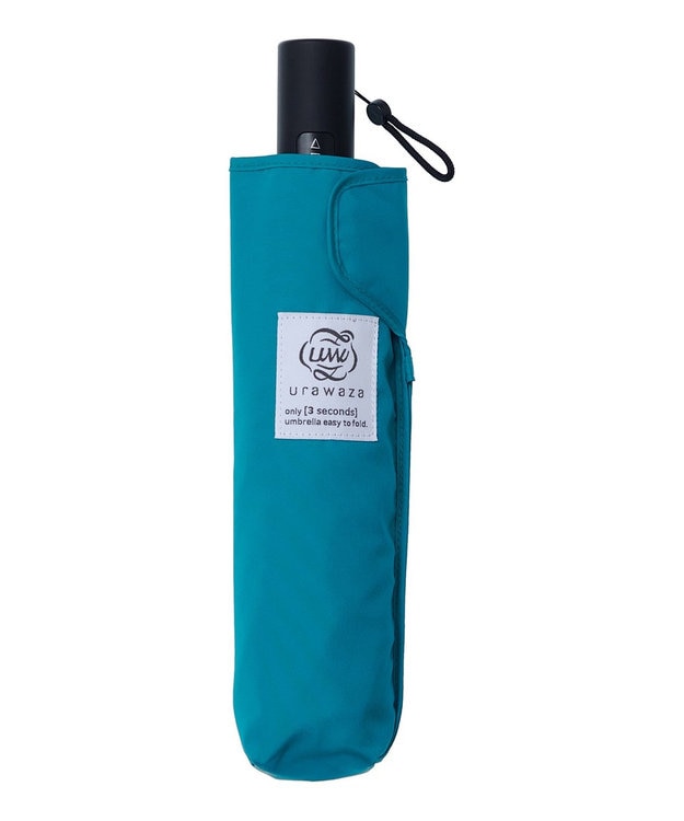 MOONBAT 【シリーズ累計本数20万本突破】3秒でたためる傘 urawaza(ウラワザ)  自動開閉傘 UV ターコイズブルー