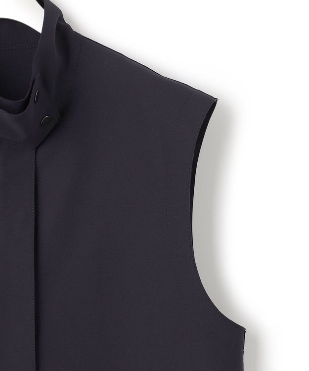 ICB ボンディングツイル スリーブレスアウター ネイビー系