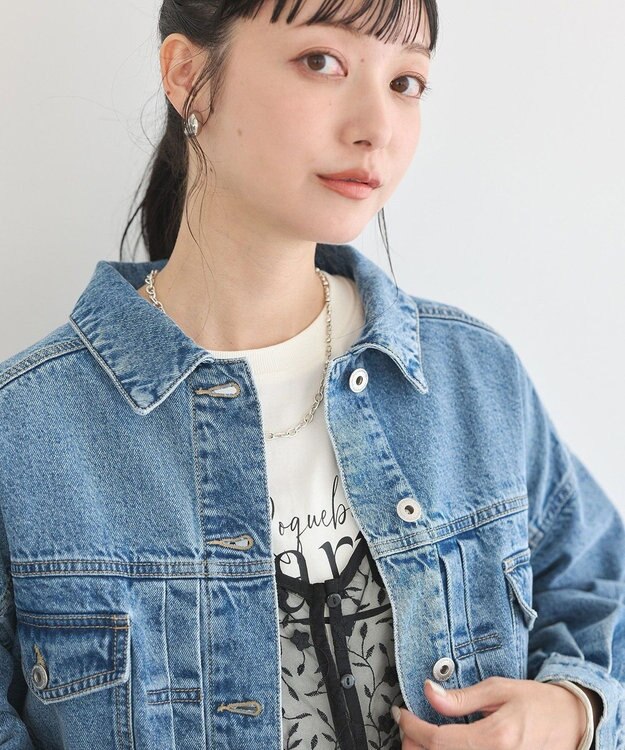 earth music&ecology デニムジャケット Medium Indigo