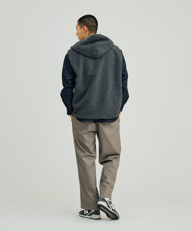 J.PRESS YORK STREET 【UNISEX】リバーシブル ボアベスト グレー系