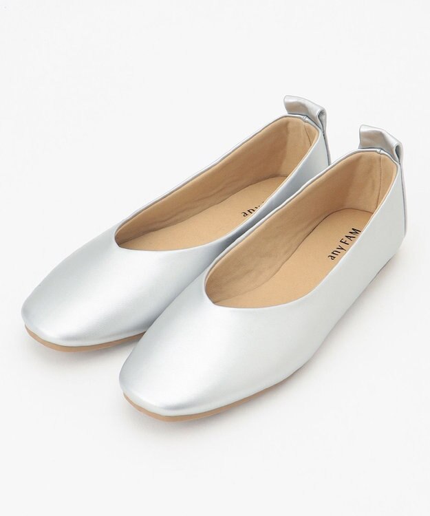 ANY 【定番人気・履き心地抜群】走れるバレエパンプス シルバー