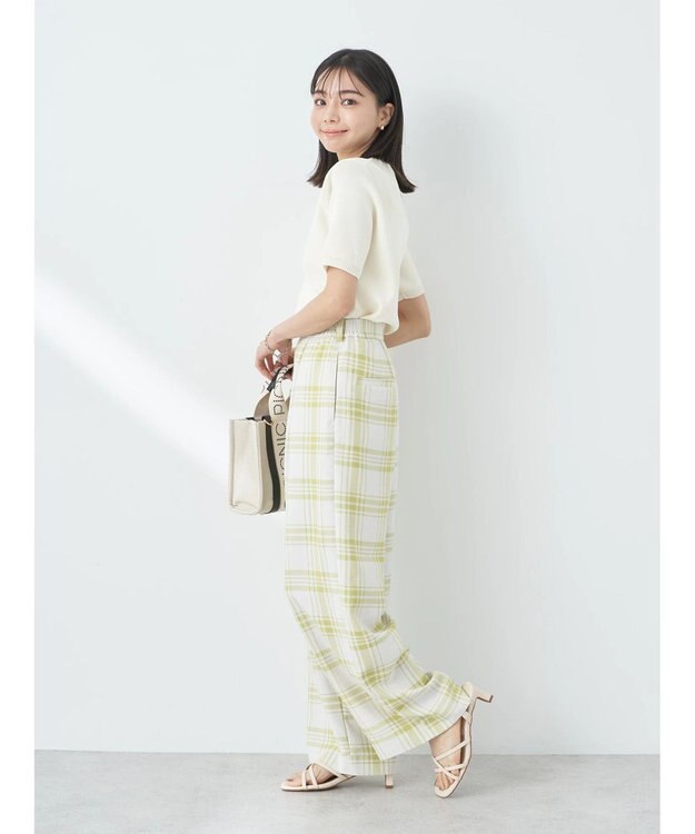 earth music&ecology タックワイドパンツ Check