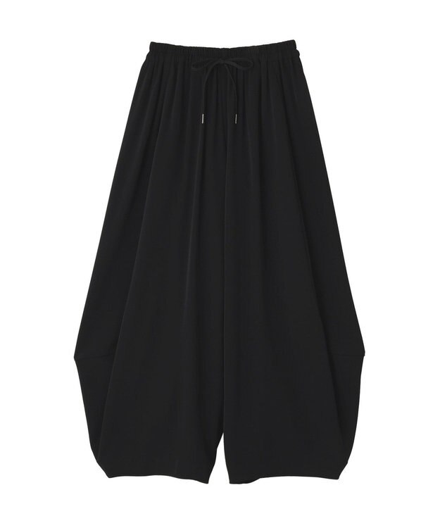 YECCA VECCA コクーンドレープワイドパンツ Black