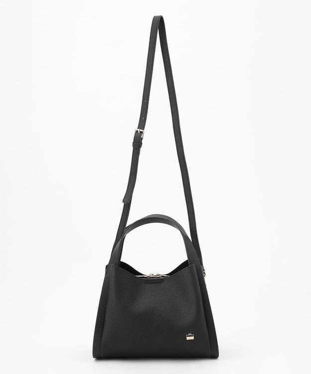 LA BAGAGERIE ソフトシュリンク2WAYハンドバッグ small ブラック