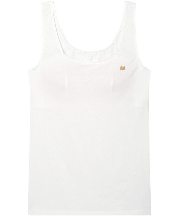 tsumori chisato SLEEP ツモリチサト インナー 綿混ベア天竺素材(身生地) パッド付(取り外し可) ノースリーブ タンクトップ レディース UCX400/ワコール アイボリー