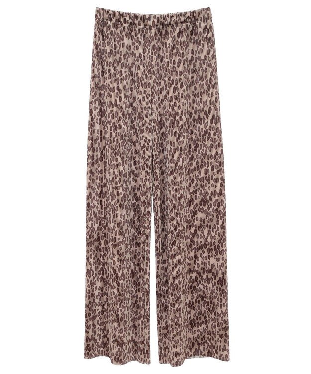 earth music&ecology アソートセルフカットパンツ Leopard