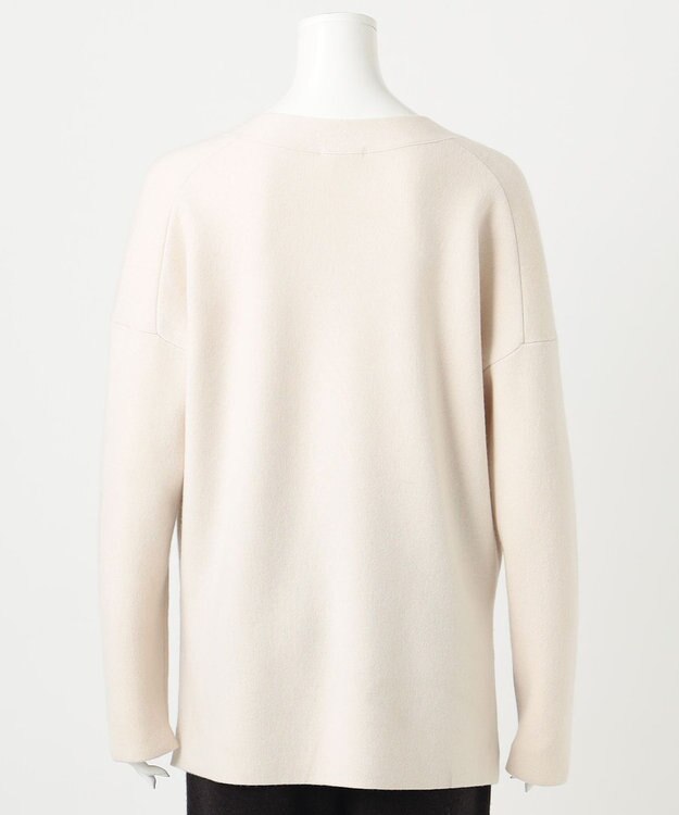 23区 【R(アール)】カシミヤブレンド Vネックニット アイボリー系