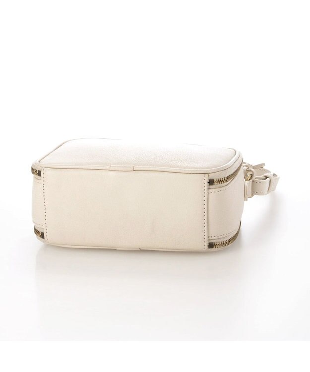 UNBILLION アトランタ ATLANTA / 牛革BOX型ウォレットショルダー アイボリー