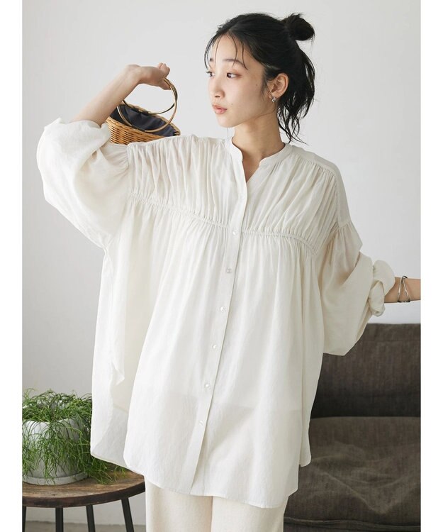 CRAFT STANDARD BOUTIQUE ヴィンテージボイルシャーリングシャツ Off White