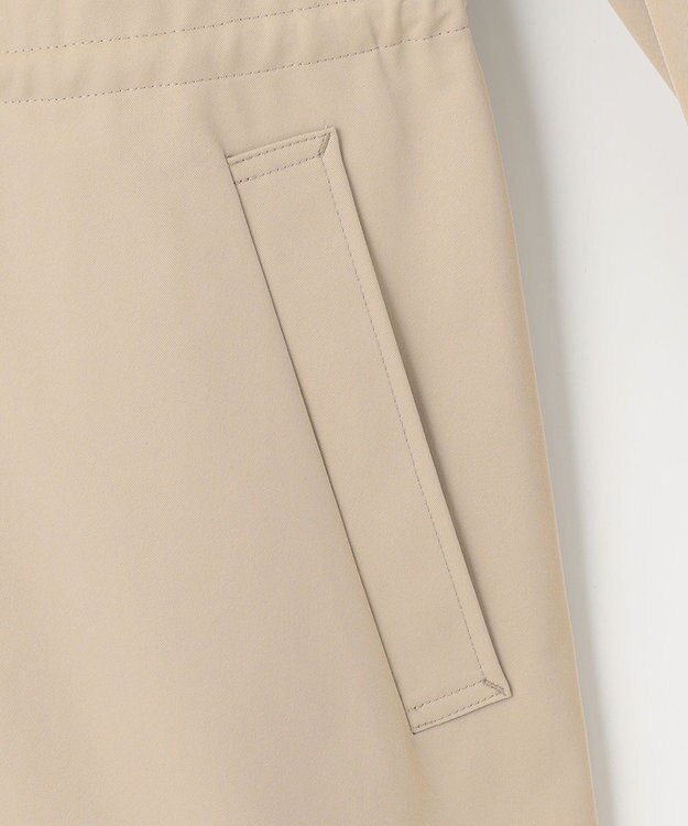 J.PRESS LADIES S 【洗える】 ソロテックスドライツイル ノーカラー コート ベージュ系