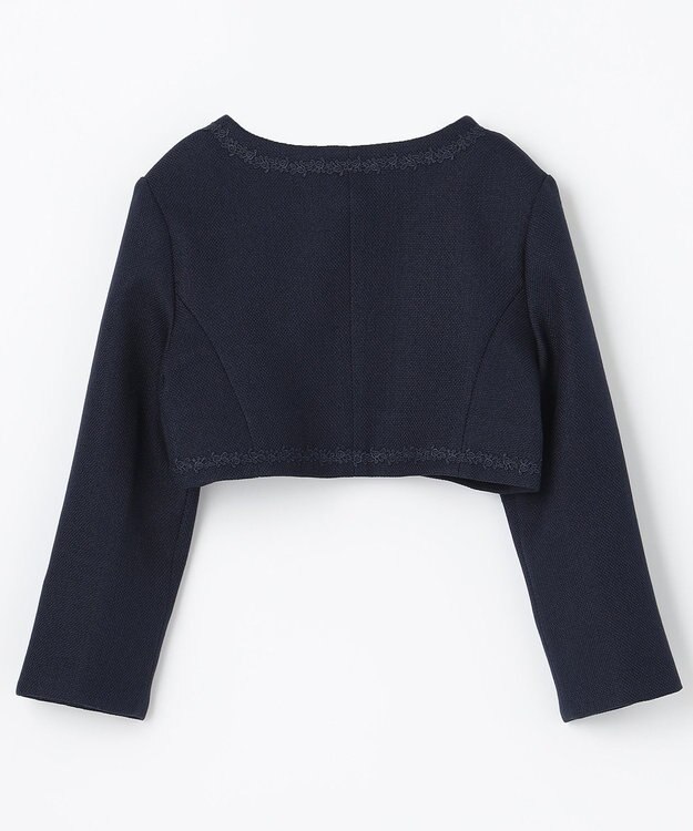 ANY KIDS ノーカラーボレロジャケット ネイビー