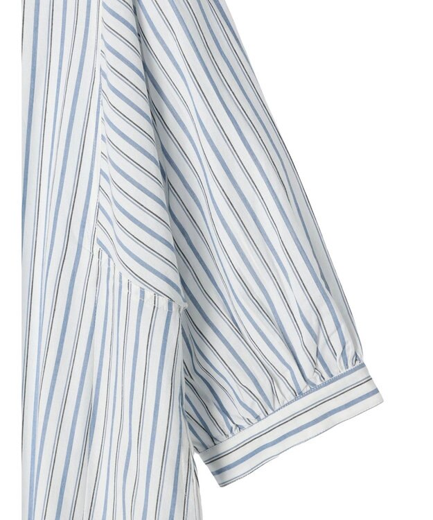 Green Parks Ｉ　切替ロングシャツワンピース Stripe