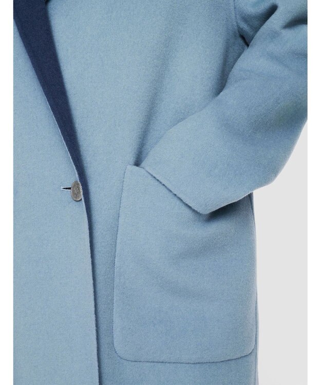 JOSEPH ダブルフェイスリバーシブル　ロングコート Faded Sky/Harbour