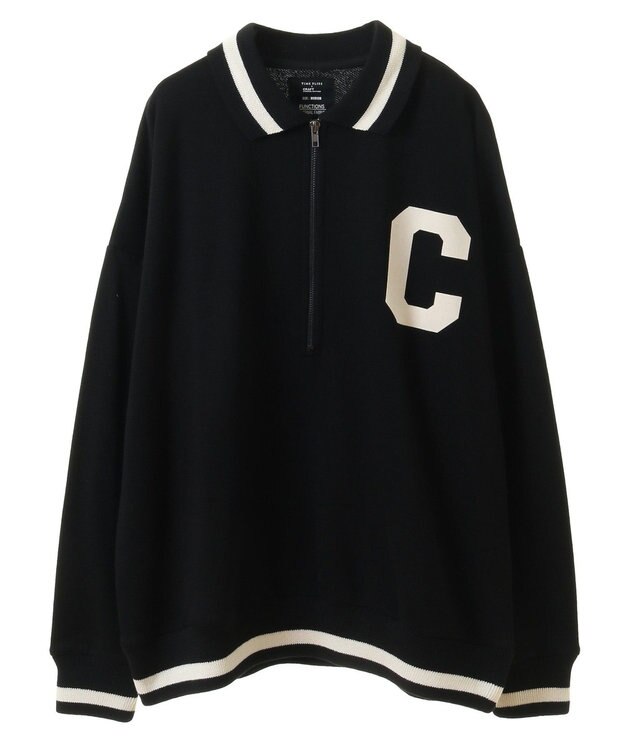 CRAFT STANDARD BOUTIQUE 【ユニセックス】裏毛ハーフジップスウェット Black