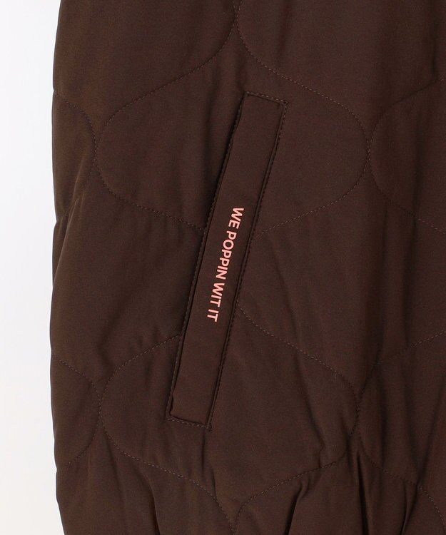 PW CIRCULUS 【撥水加工 / ストレッチ】【MEN】キルティング中綿プルオーバー ゴルフ ダークブラウン系