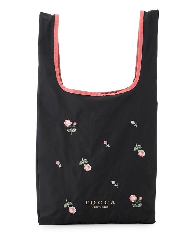 TOCCA 【A4サイズ対応・一部カラー撥水】BOUQUET DE REVE ECO BAG エコバッグ ブラック系