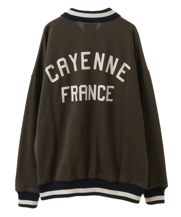 CRAFT STANDARD BOUTIQUE 【ユニセックス】裏毛ハーフジップスウェット Khaki