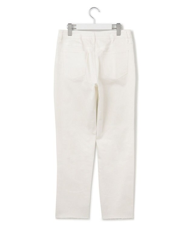 23区 S 【SLOW/洗える】SLOW DENIM タイトストレート デニム ホワイト系