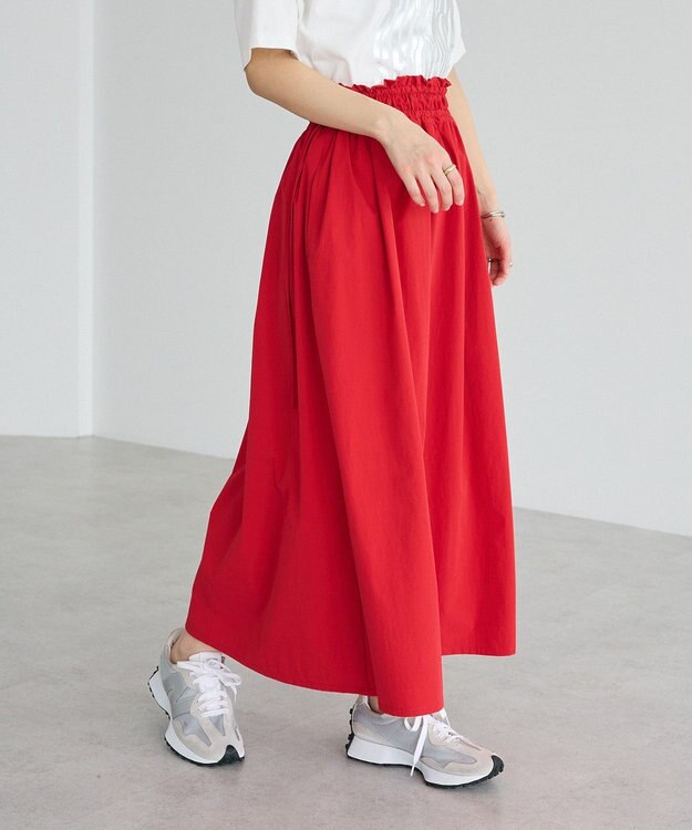 CRAFT STANDARD BOUTIQUE ドロストギャザースカート Red
