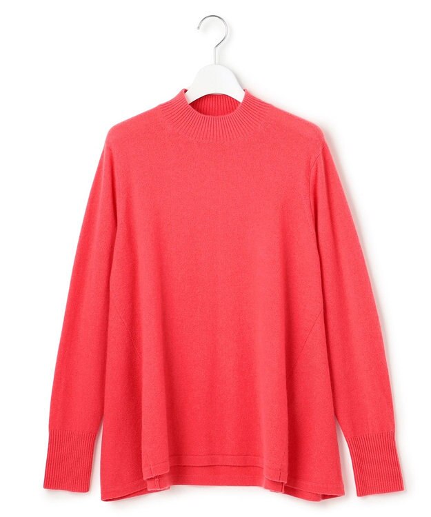 23区 S 【洗える】ピュアカシミヤ フレア ニット オレンジ系