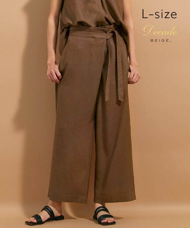 BEIGE， 【L-size】CAROLE / デザインパンツ Mocha