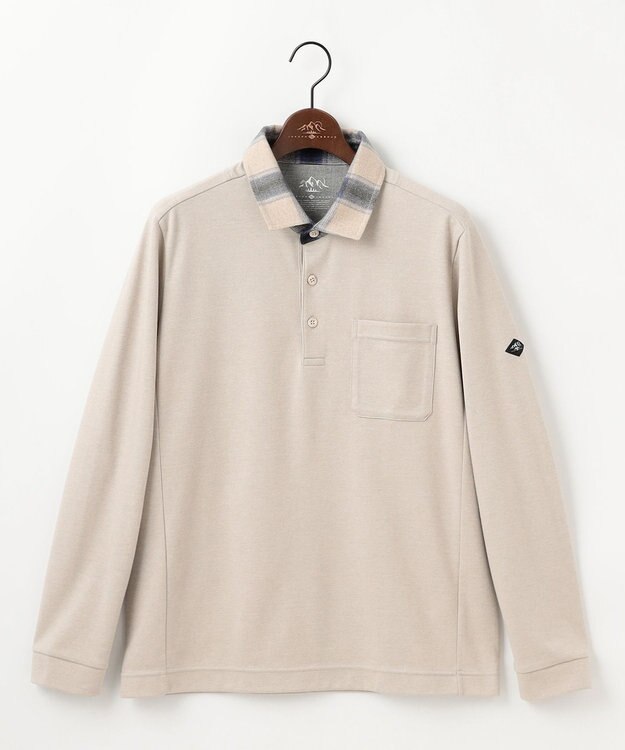 JOSEPH ABBOUD MOUNTAIN 【オーガニックコットン使用/JAPANファブリック】アウトドア ポロ アイボリー系