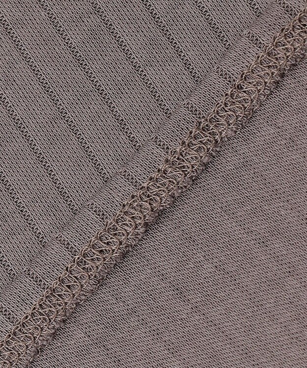 J.PRESS LADIES コットンリブ ノースリーブ カットソー ブラウン系