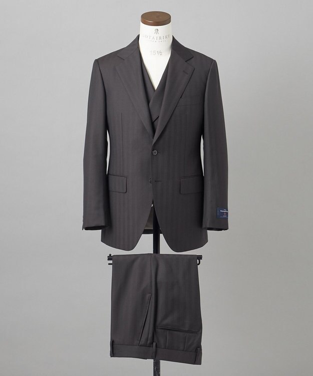 GOTAIRIKU 【Ermenegildo Zegna】ELECTA スリーピーススーツ ダークグリーン系8