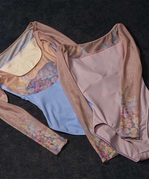 Chacott ロングスリーブレオタード スカイブルーＰＴ