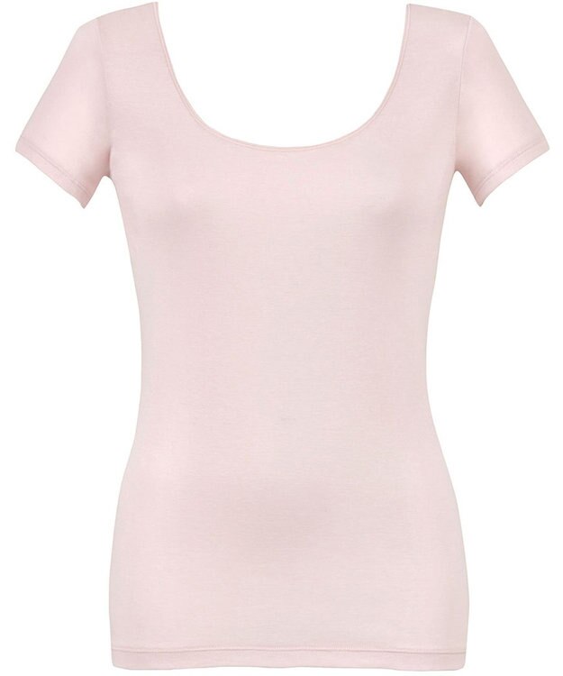 Wing インナー 【綿の贅沢オーガニック】 オーガニックコットン混素材 薄くて軽い ２分袖 EL1256 ウイング／ワコール ピンク