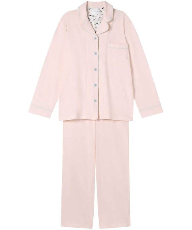 une nana cool 【綿混】40ソフトベア天竺パジャマ MADE WITH LIBERTY FABRIC ピンク