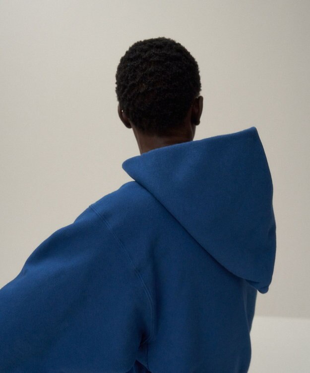 ATON NATURAL DYED URAKE | フーディー - UNISEX BLUE