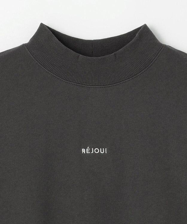 ANY 【洗濯機可】裏起毛スウェットハイネックプルオーバー チャコール