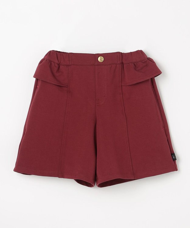 組曲 KIDS 【110-140㎝】ソフトストレッチ ショートパンツ ボルドー