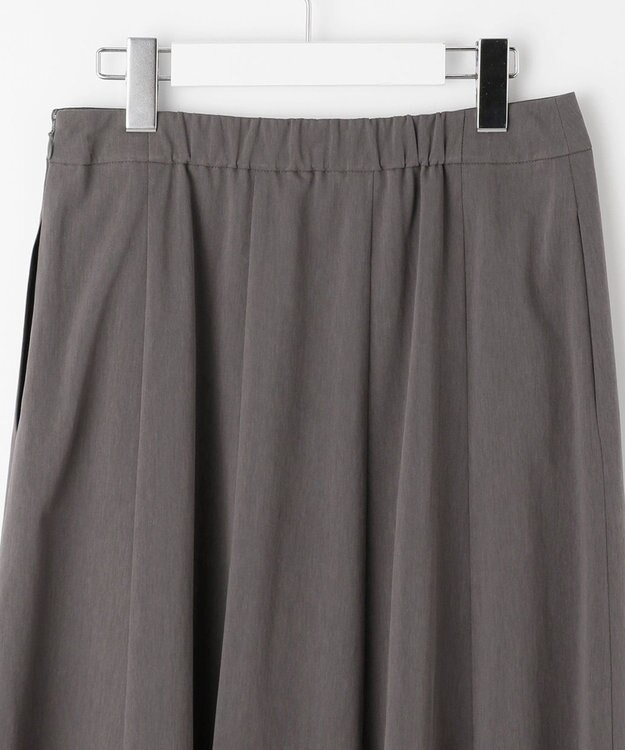 J.PRESS LADIES L 【洗える】シアートリコット フレアー スカート グレー系