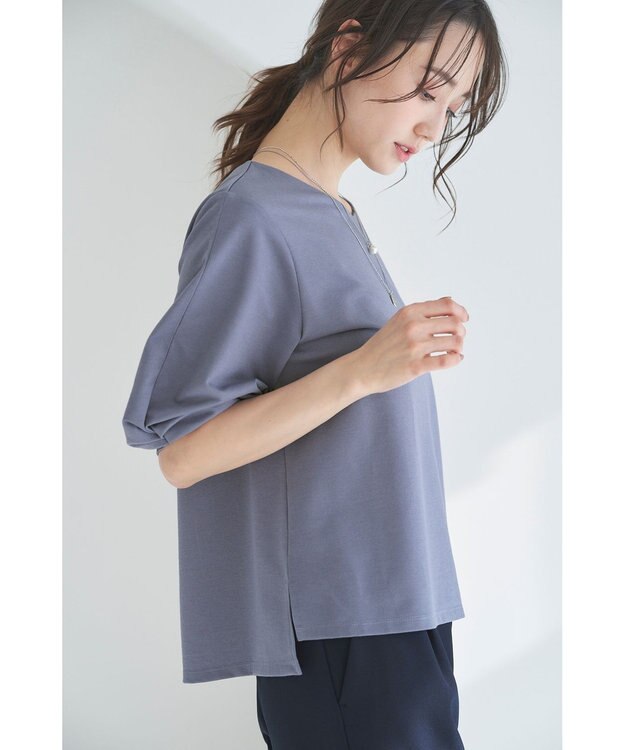 ANY SIS L 【接触冷感/UVカット】サカリバタックスリーブ プルオーバー スモーキーブルー