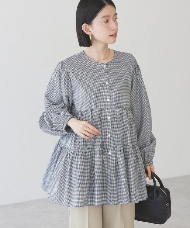 AMERICAN HOLIC 【先行予約】【WEB限定】ティアードギャザーブラウス Check