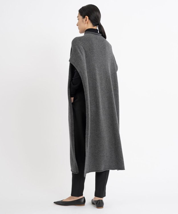 23区 L 【エステータ】マーセライズドウールカシミヤ ニットジレ グレー系