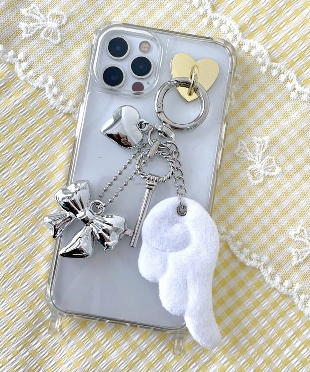 WEGO エンジェルウィングキーホルダー ホワイト