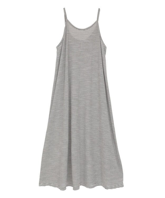 AMERICAN HOLIC 【2点セット】レイヤードボーダーＴワンピース Black