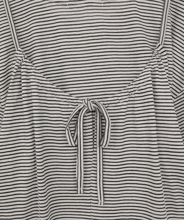 AMERICAN HOLIC 【2点セット】レイヤードボーダーＴワンピース Black