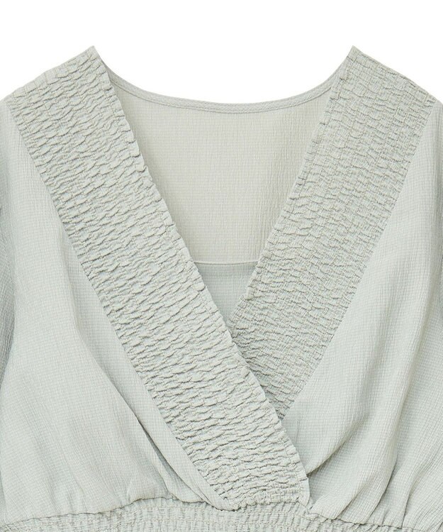 earth music&ecology ＳＥＴ２点カシュクールプルオーバー＋キャミワンピース Light Green