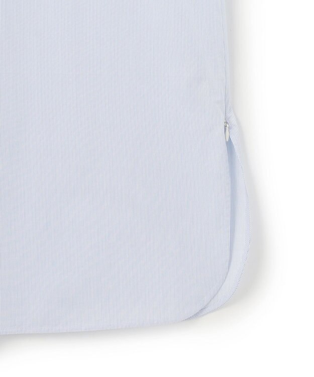 uncrave コットンクロスストライプ シャツワンピース サックスストライプ