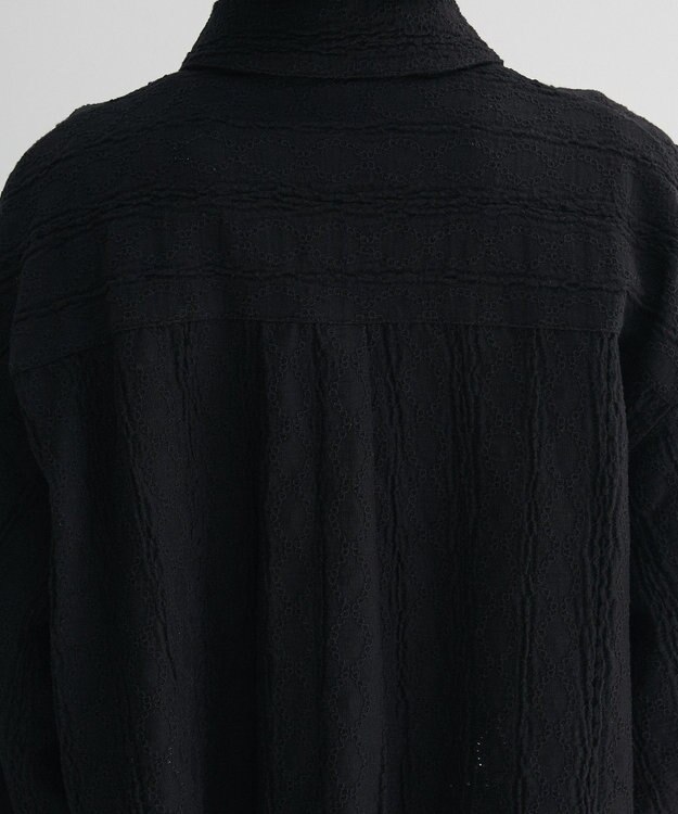 Green Parks ・ＳＵＧＡＲ　ＳＰＯＯＮ　カットレースショートシャツ Black