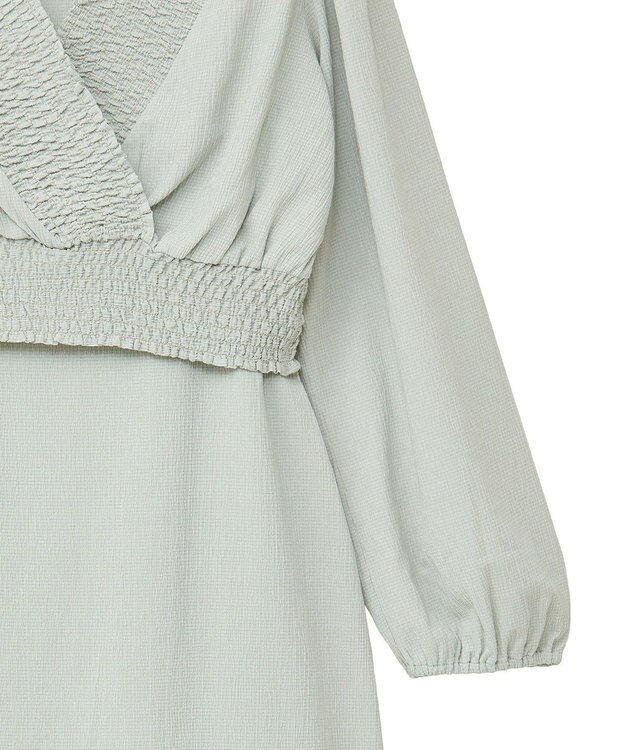 earth music&ecology ＳＥＴ２点カシュクールプルオーバー＋キャミワンピース Light Green