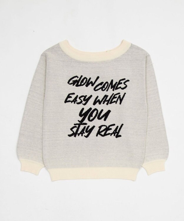 WEGO 2WAYショルダーリボンニット ホワイト