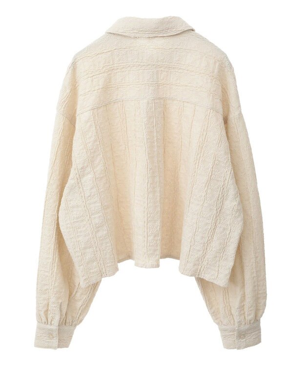 Green Parks ・ＳＵＧＡＲ　ＳＰＯＯＮ　カットレースショートシャツ Yellow