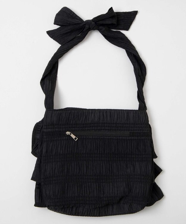 WEGO フリルショルダー ブラック